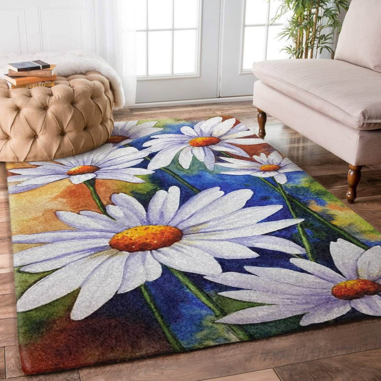 Daisy Flowers Limited Edition Rug - Unique Anime Apparel for Fans
