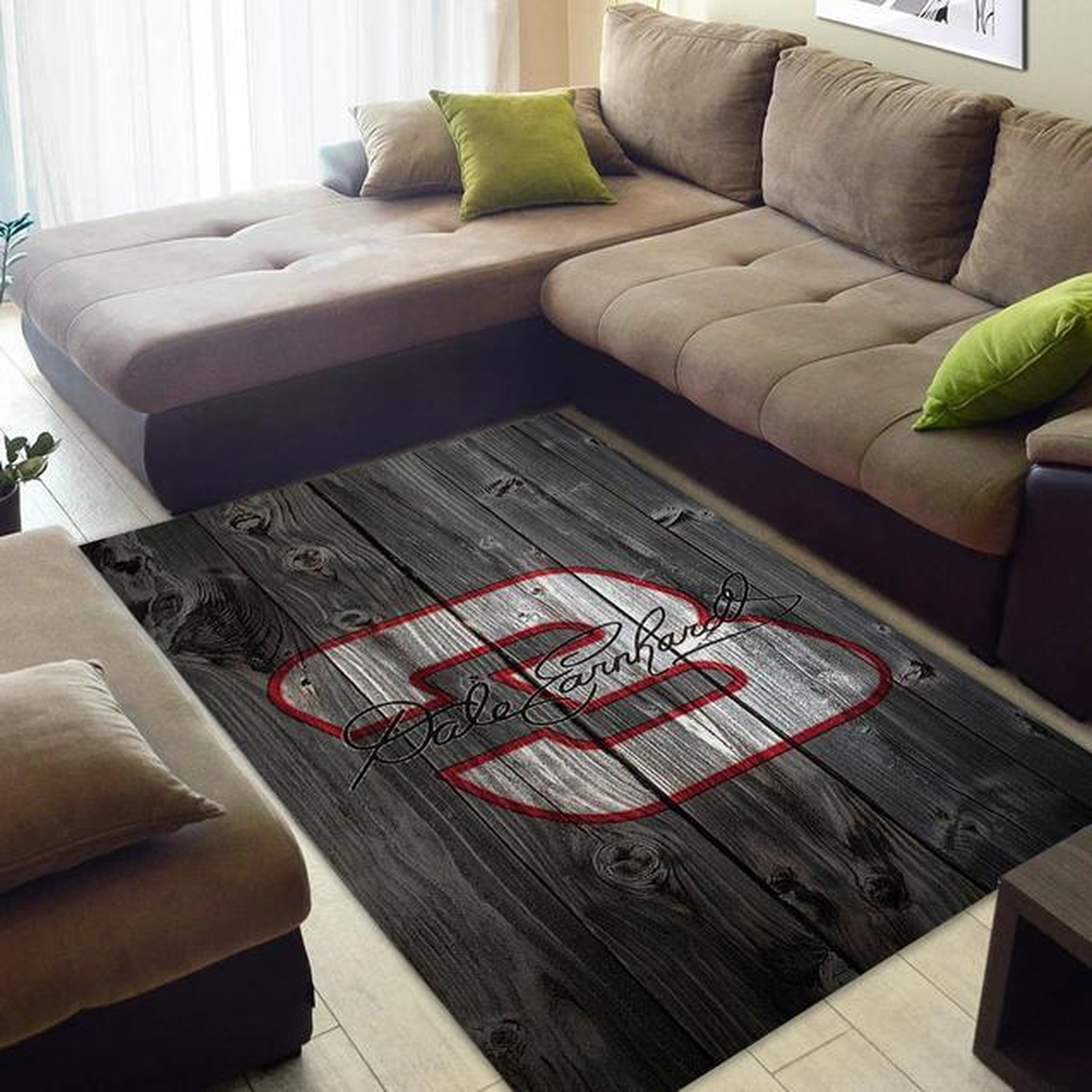 Dale Earnhardt Area Rug - Unique Anime Apparel for Fans