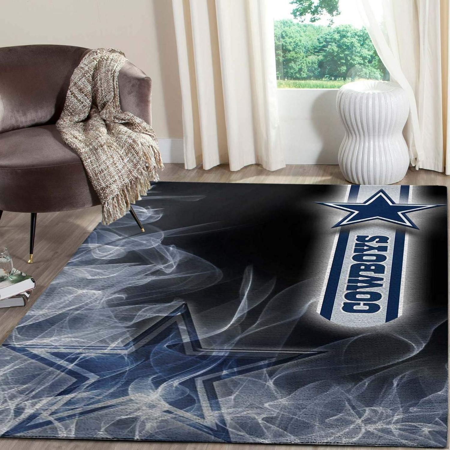 Dallas Cowboy Area Limited Edition Rug - Unique Anime Apparel for Fans