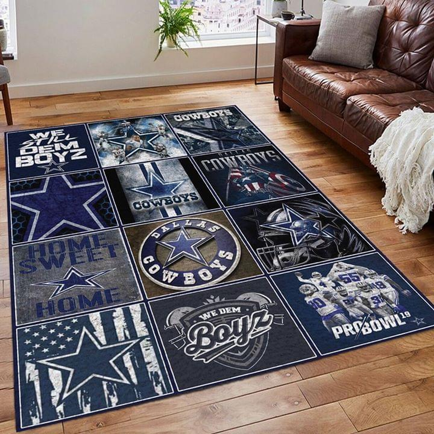 Dallas Cowboy Home Sweet Home Captain America Limited Edition Rug - Unique Anime Apparel for Fans