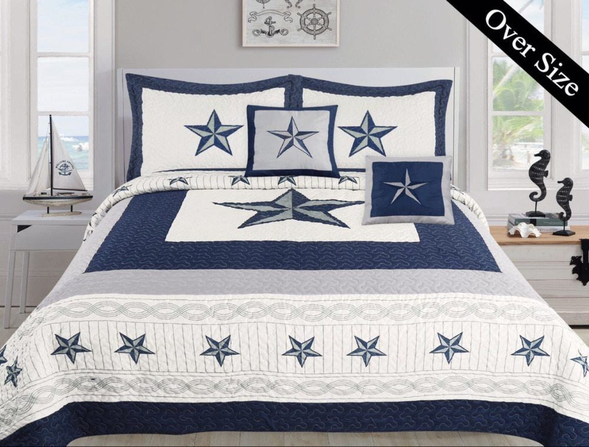 Dallas Cowboy Navy Blue Western Star Bed Sheets Spread Duvet Cover Bedding Set - Unique Anime Apparel for Fans