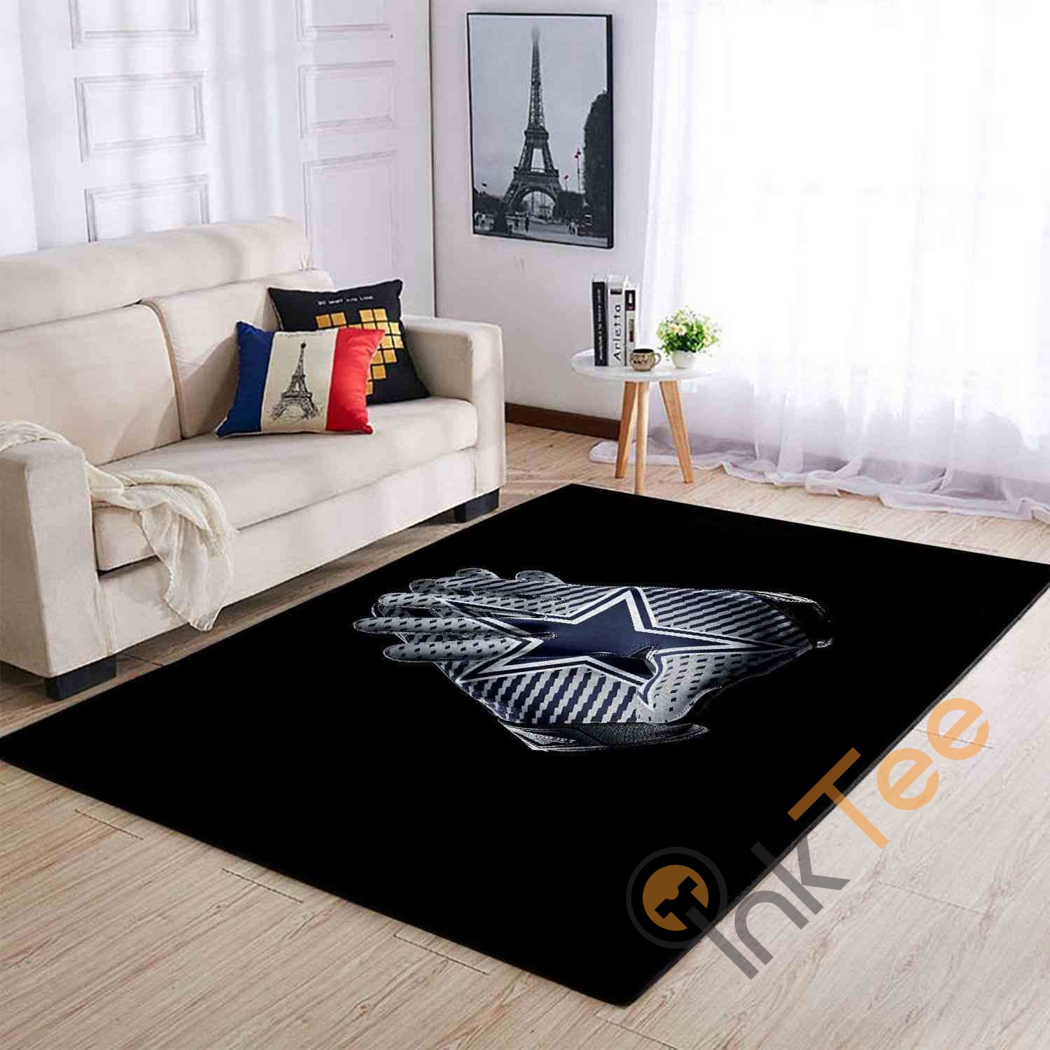 Dallas Cowboys Gloves Area Rug - Unique Anime Apparel for Fans