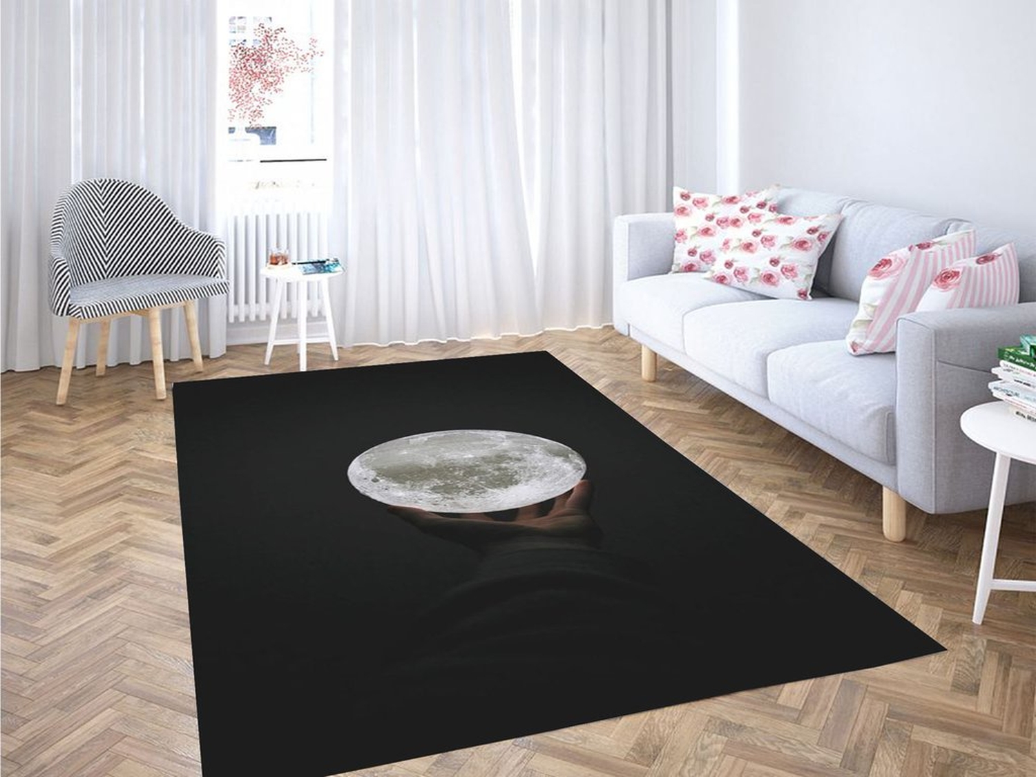 Darkness Wallpaper Living Room Modern Carpet Rug - Unique Anime Apparel for Fans
