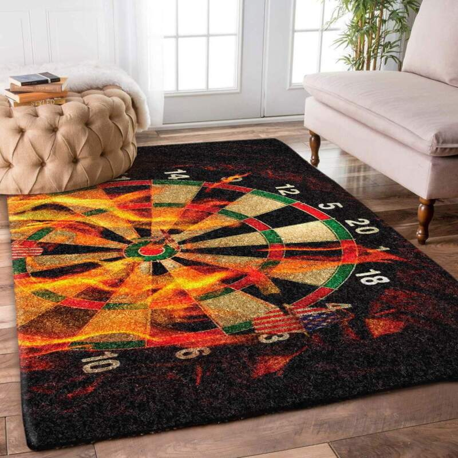 Dart Board Limited Edition Rug - Unique Anime Apparel for Fans