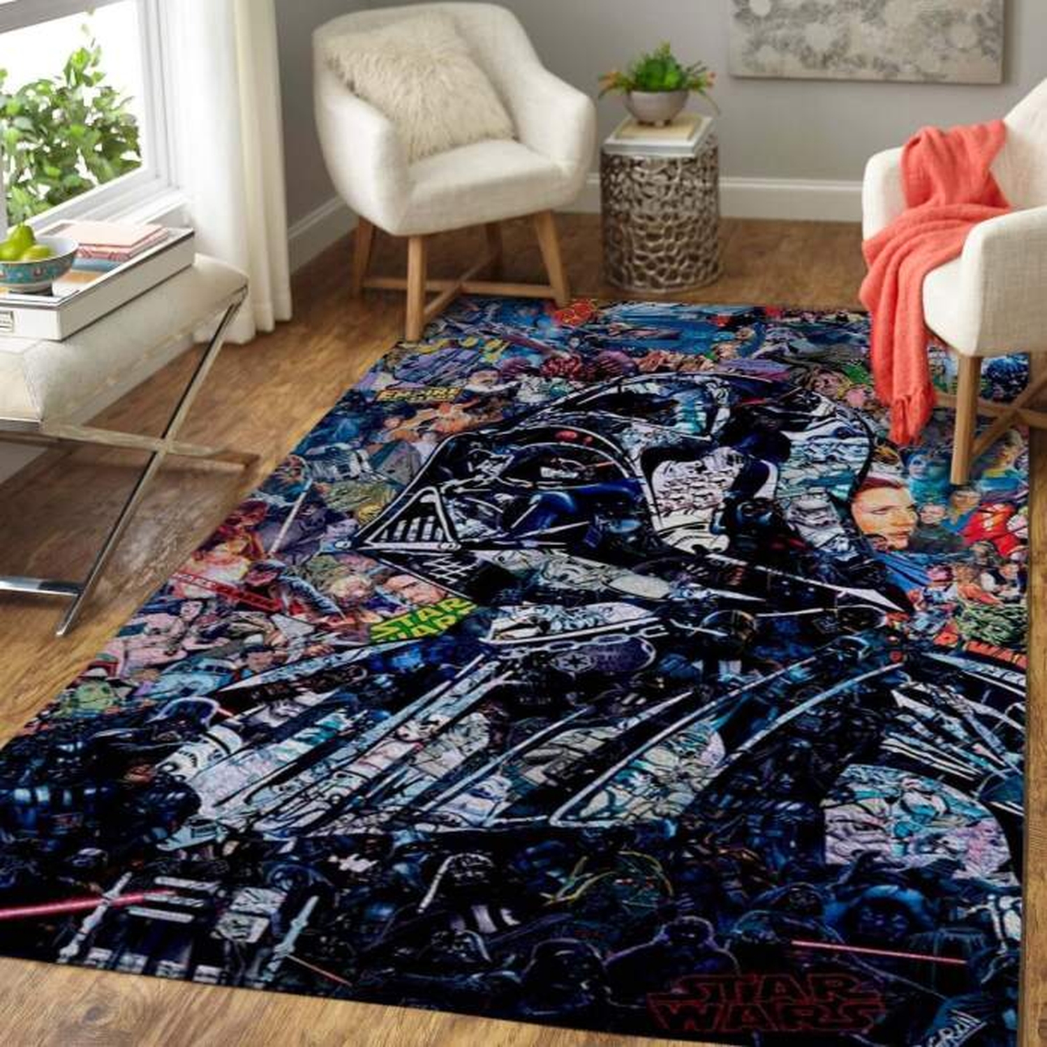 Darth Vader Of Star Wars Rug Custom Size And Printing - Unique Anime Apparel for Fans