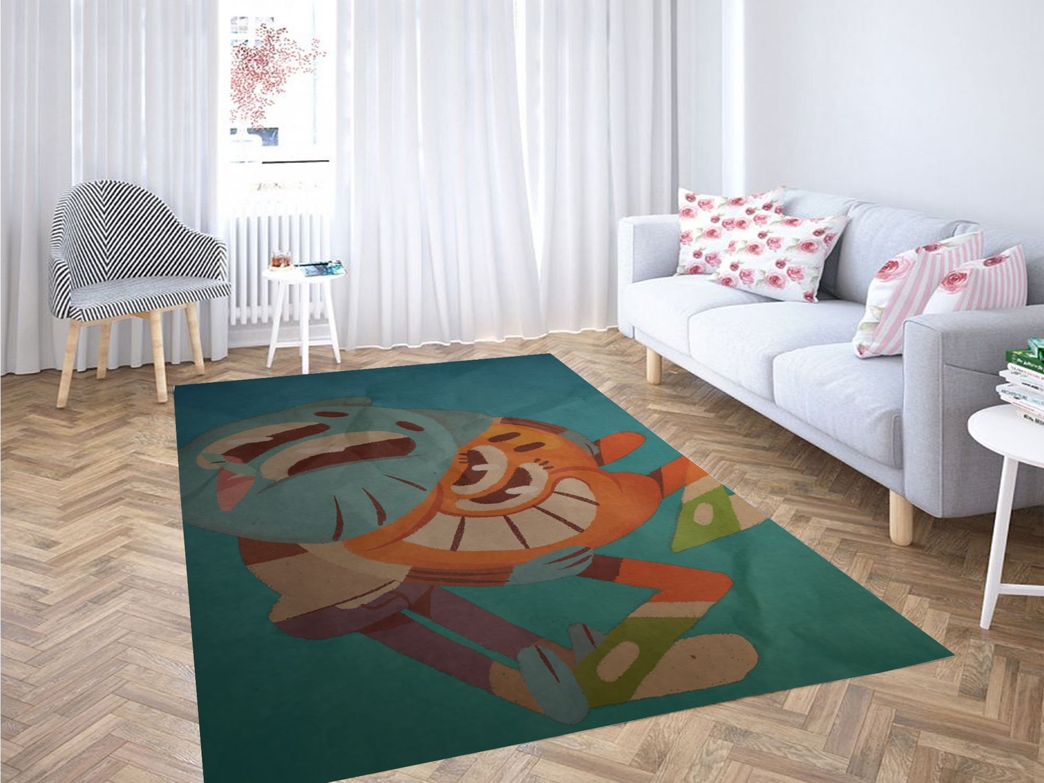 Darwin And Gumball Carpet Rug - Unique Anime Apparel for Fans