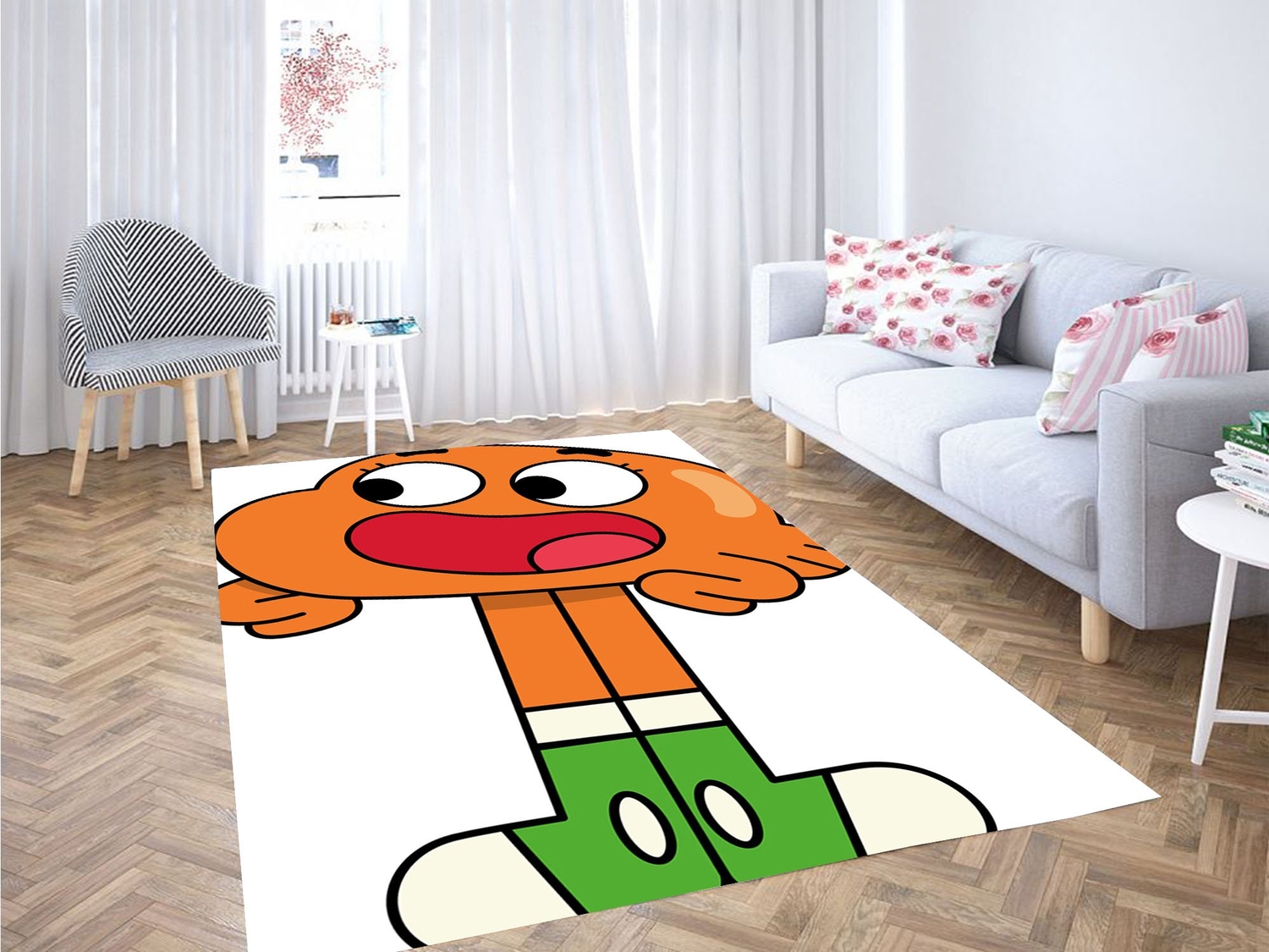 Darwin Watterson Gimball Carpet Rug - Unique Anime Apparel for Fans