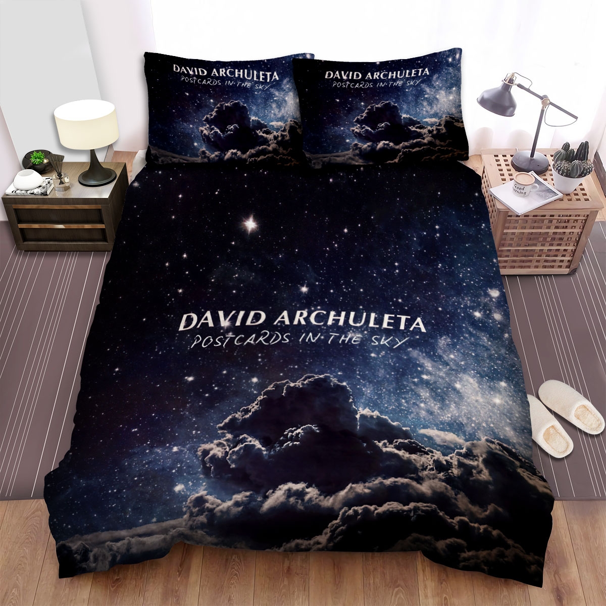 David Archuleta Postcards In The Sky Bed Sheets Spread Duvet Cover Bedding Set - Unique Anime Apparel for Fans