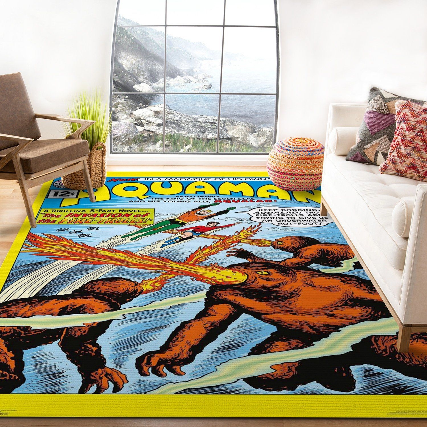 Dc Comics Aquaman Rug - Unique Anime Apparel for Fans