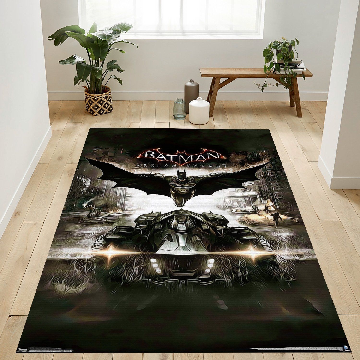 Dc Comics Arkham Knight Rug - Unique Anime Apparel for Fans