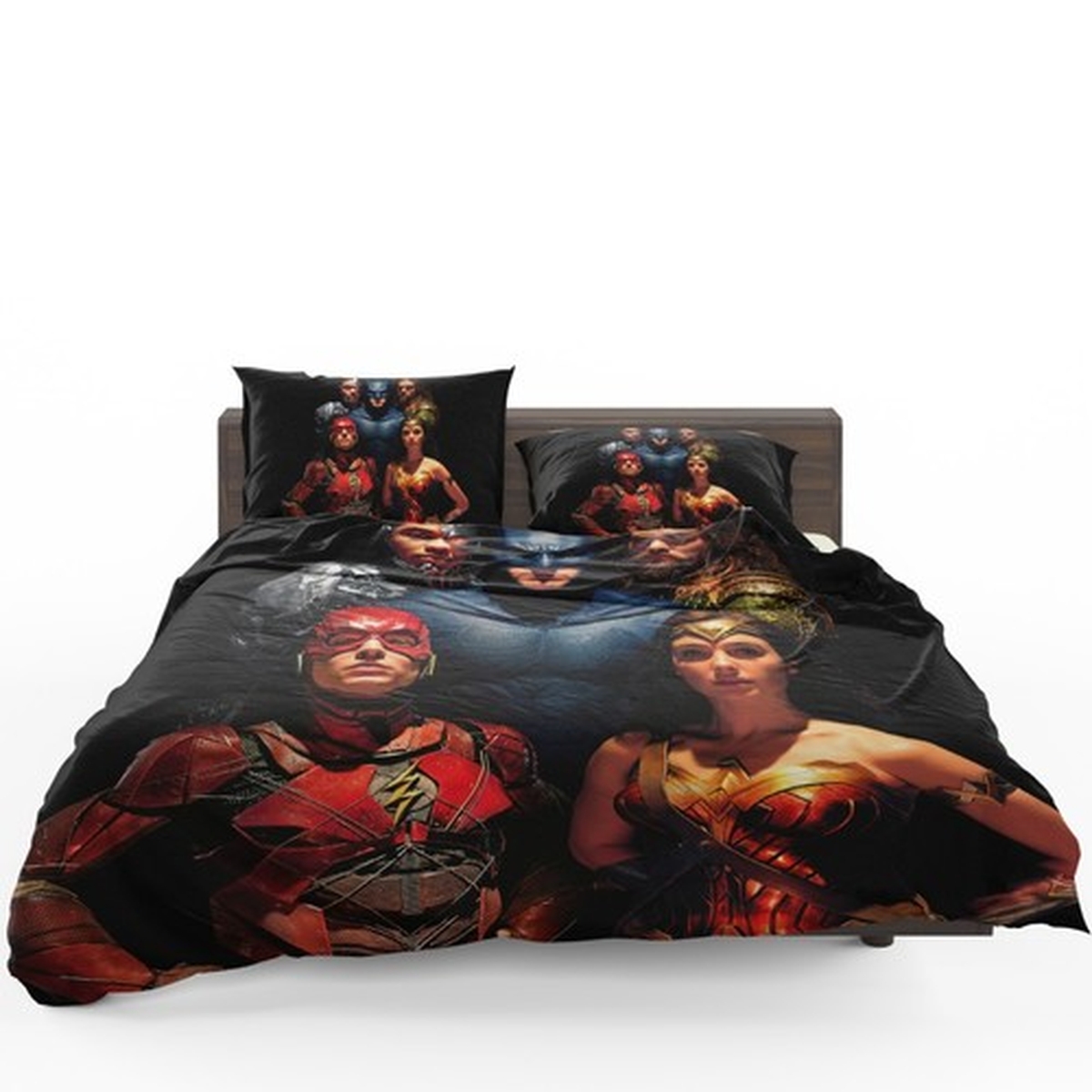 Dc Comics Justice League Movie 3d Duvet Cover Bedding Set - Unique Anime Apparel for Fans