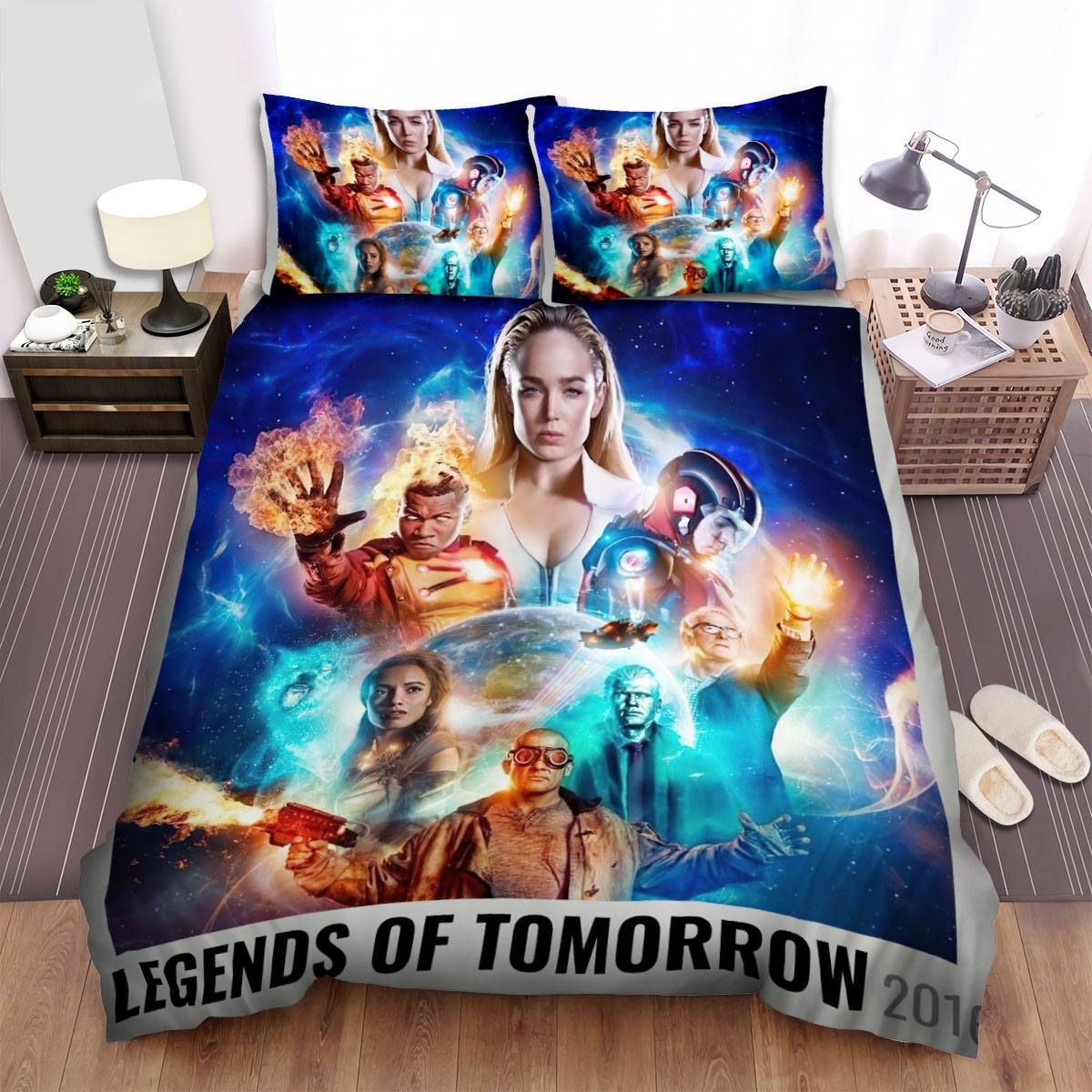 Dc's Legends Of Tomorrow (2016) Movie Poster Fanart 4 Bed Sheets Spread Comforter Duvet Cover Bedding Set - Unique Anime Apparel for Fans