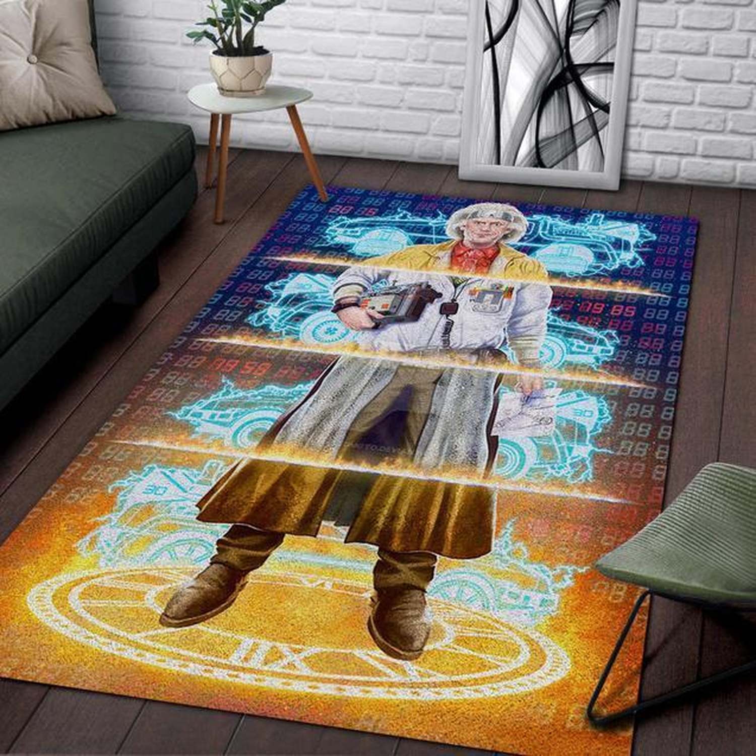 De Volta Para O Futuro Area Rug - Unique Anime Apparel for Fans