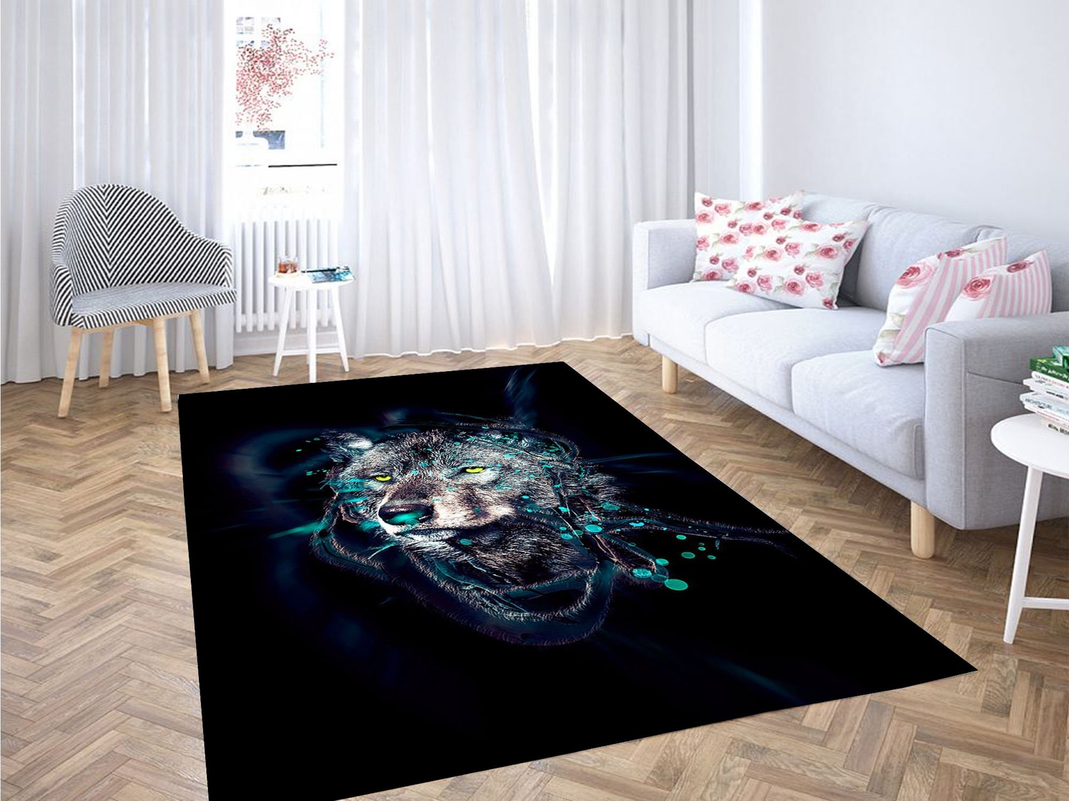 Dead Wolf Carpet Rug - Unique Anime Apparel for Fans