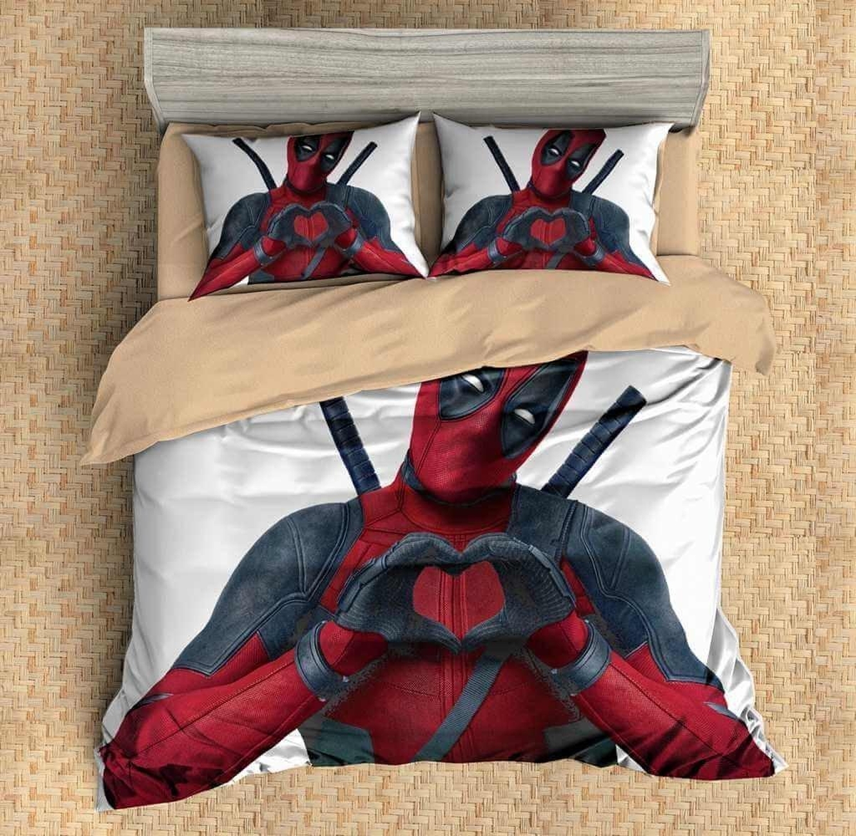 Deadpool 1 Bedding Set (Duvet Cover & Pillow Cases) - Unique Anime Apparel for Fans