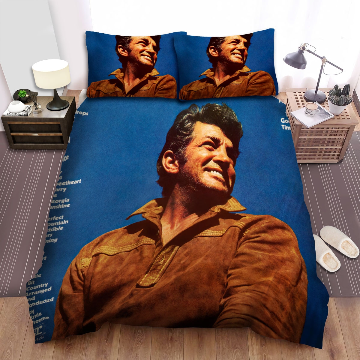 Dean Martin For The Good Times Album Cover Bed Sheets Spread Duvet Cover Bedding Set - Unique Anime Apparel for Fans