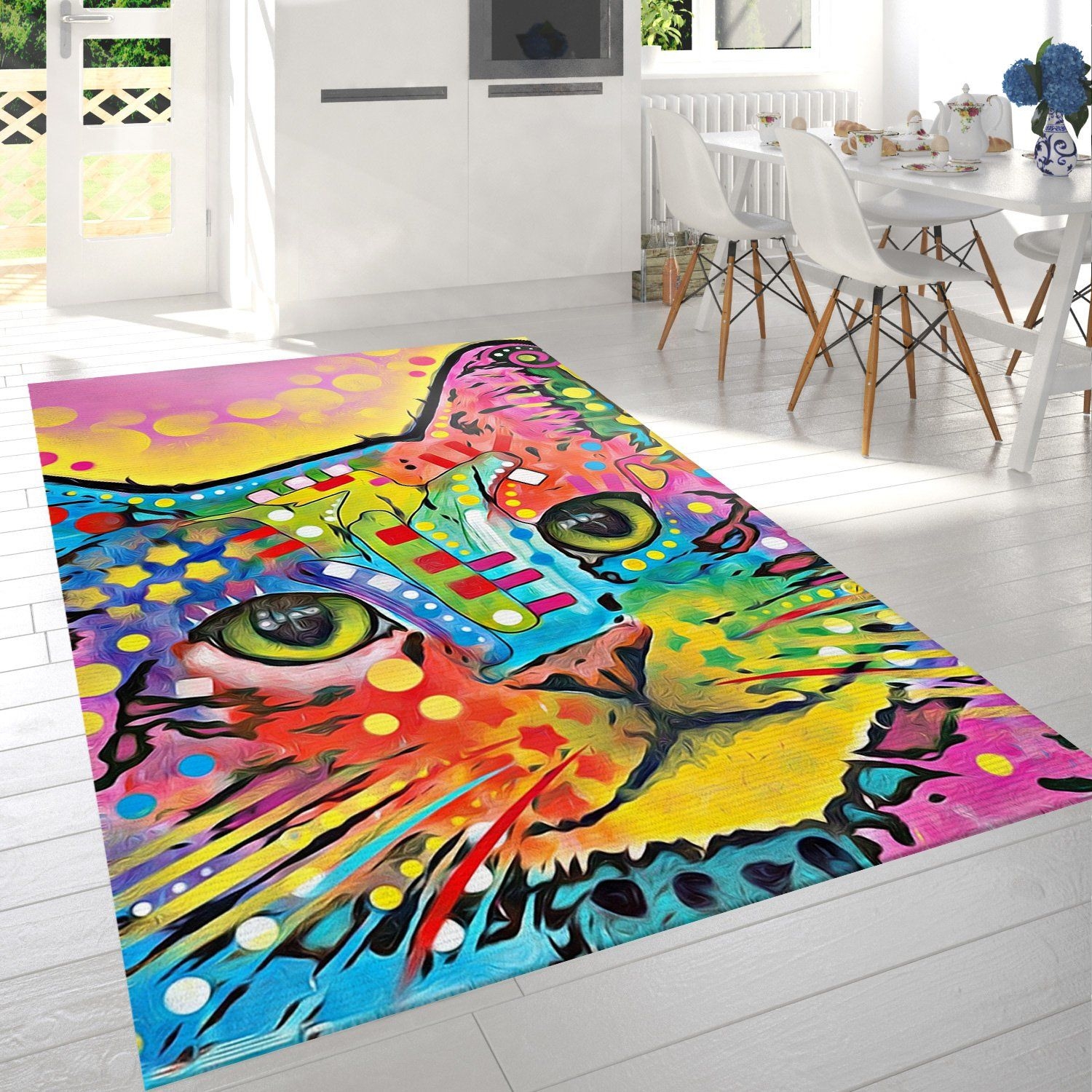 Dean Russo Cat Rug - Unique Anime Apparel for Fans