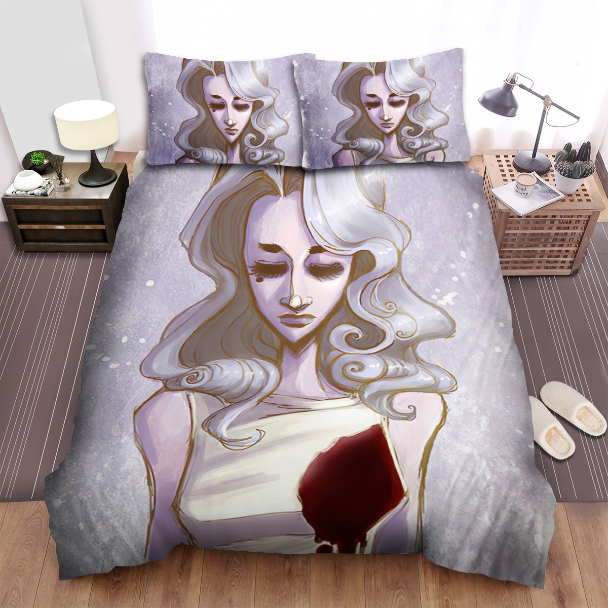Death Becomes Her Movie Art 2 Bed Sheets Spread Duvet Cover Bedding Set - Unique Anime Apparel for Fans