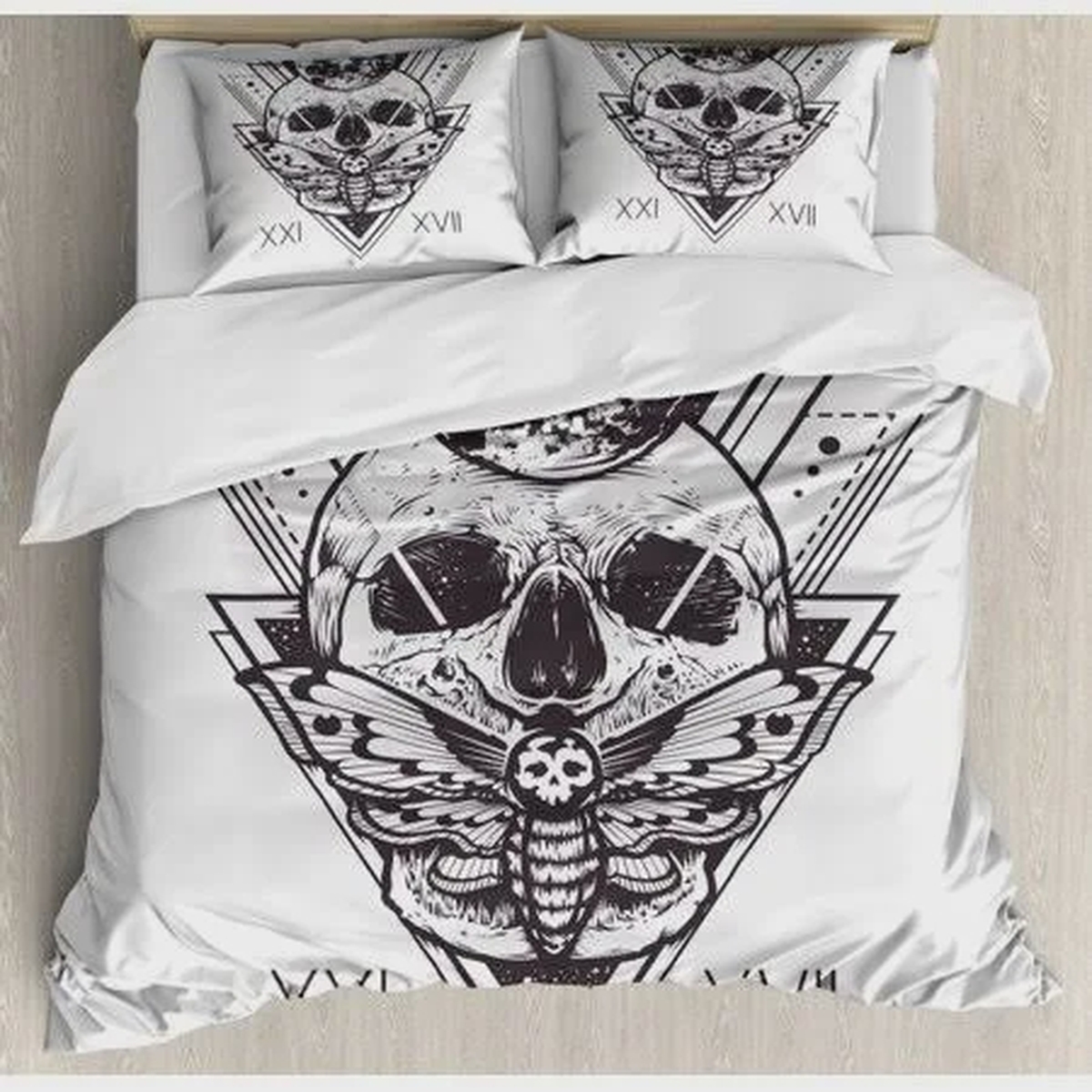 Death Moth Bed Sheets Spread Duvet Cover Bedding Set - Unique Anime Apparel for Fans