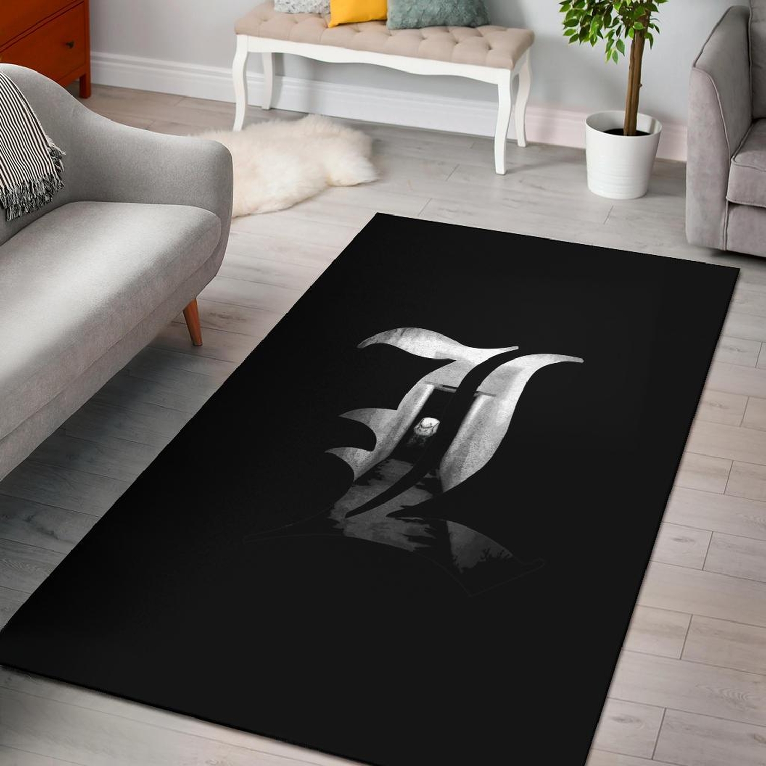 Death Note Logo Area Rug - Unique Anime Apparel for Fans
