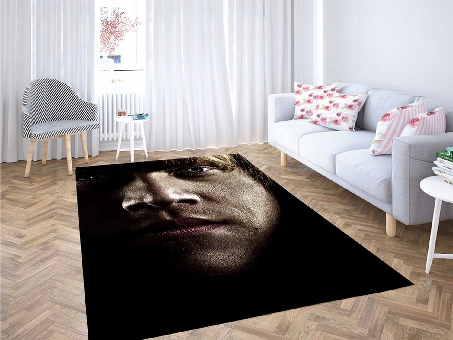 Deathly Hallows Ron Weasley Living Room Modern Carpet Rug - Unique Anime Apparel for Fans