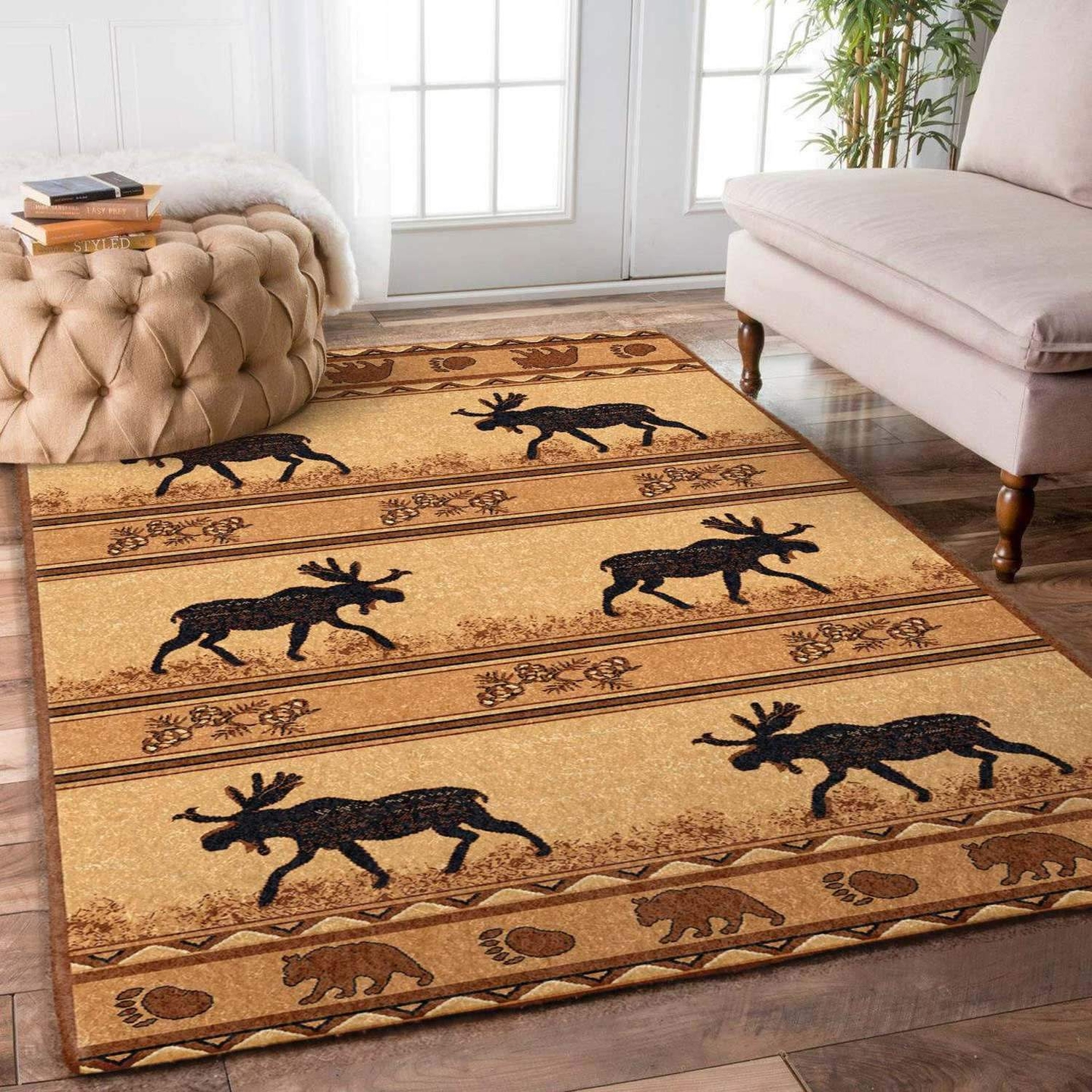 Deer And Bear Limited Edition Rug - Unique Anime Apparel for Fans