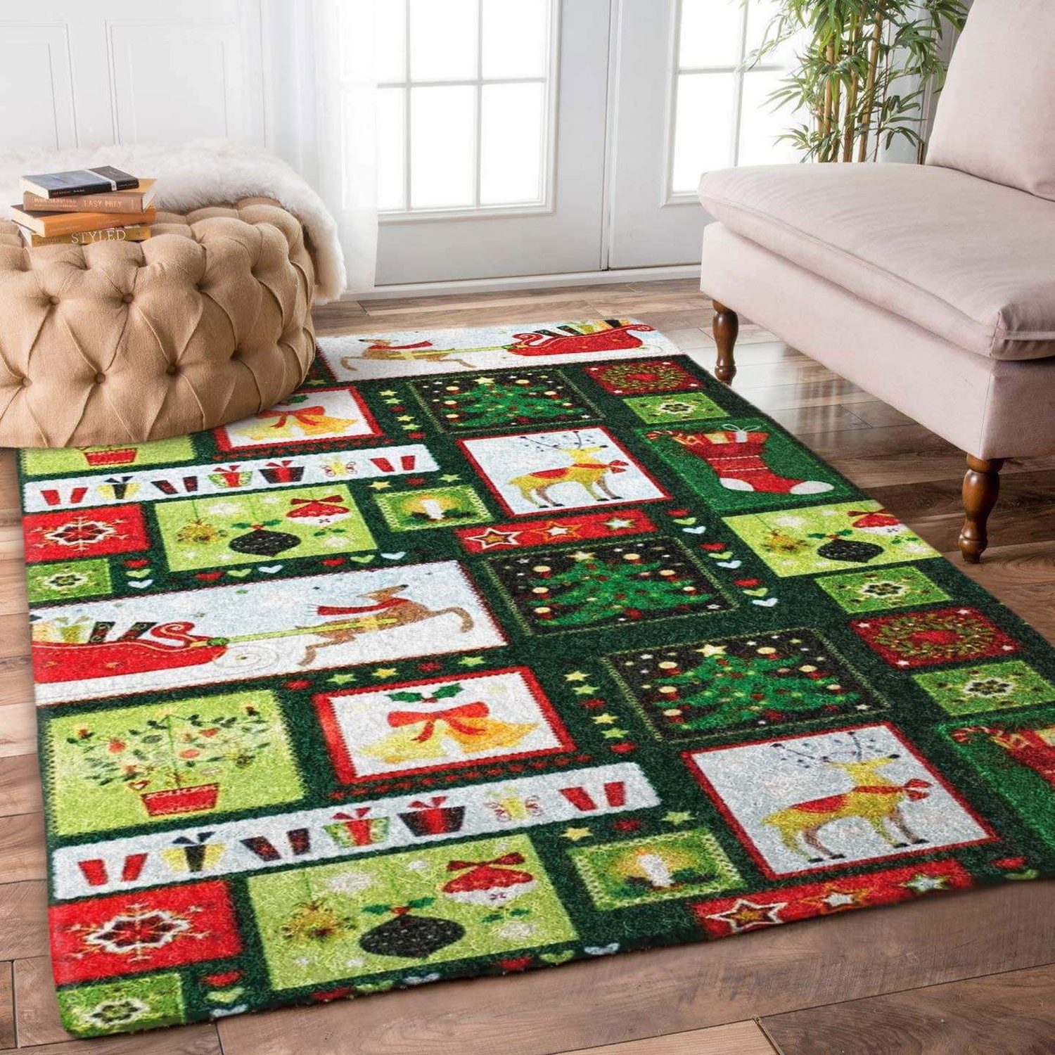 Deer Bell Christmas Limited Edition Rug - Unique Anime Apparel for Fans
