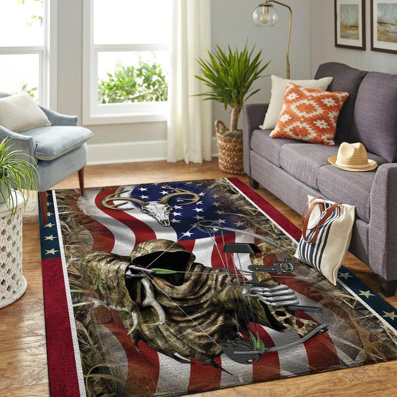 Deer Bow Hunting Limited Edition Rug - Unique Anime Apparel for Fans