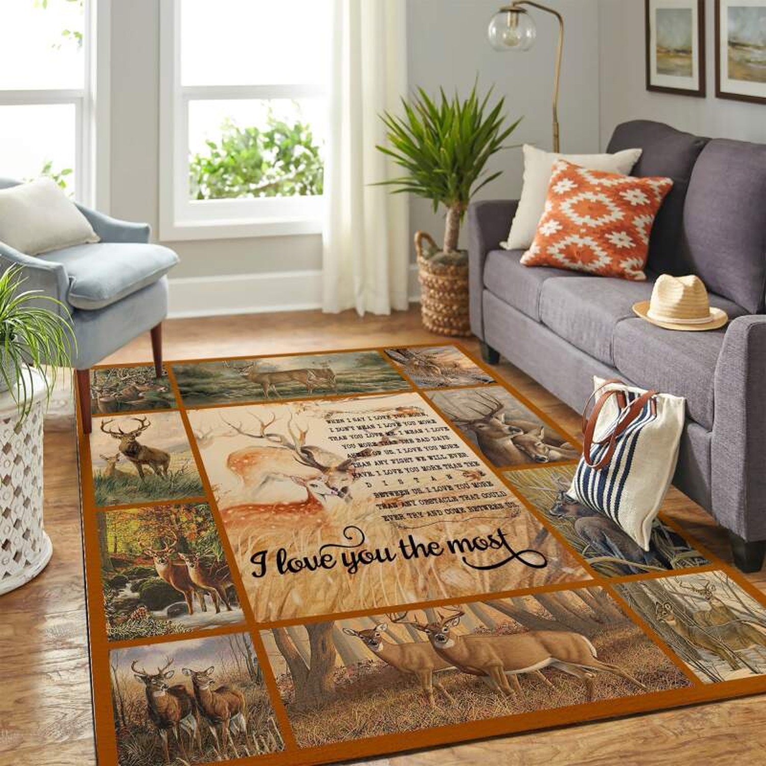 Deer Hunting Quilt Mk Carpet Area Rug - Unique Anime Apparel for Fans