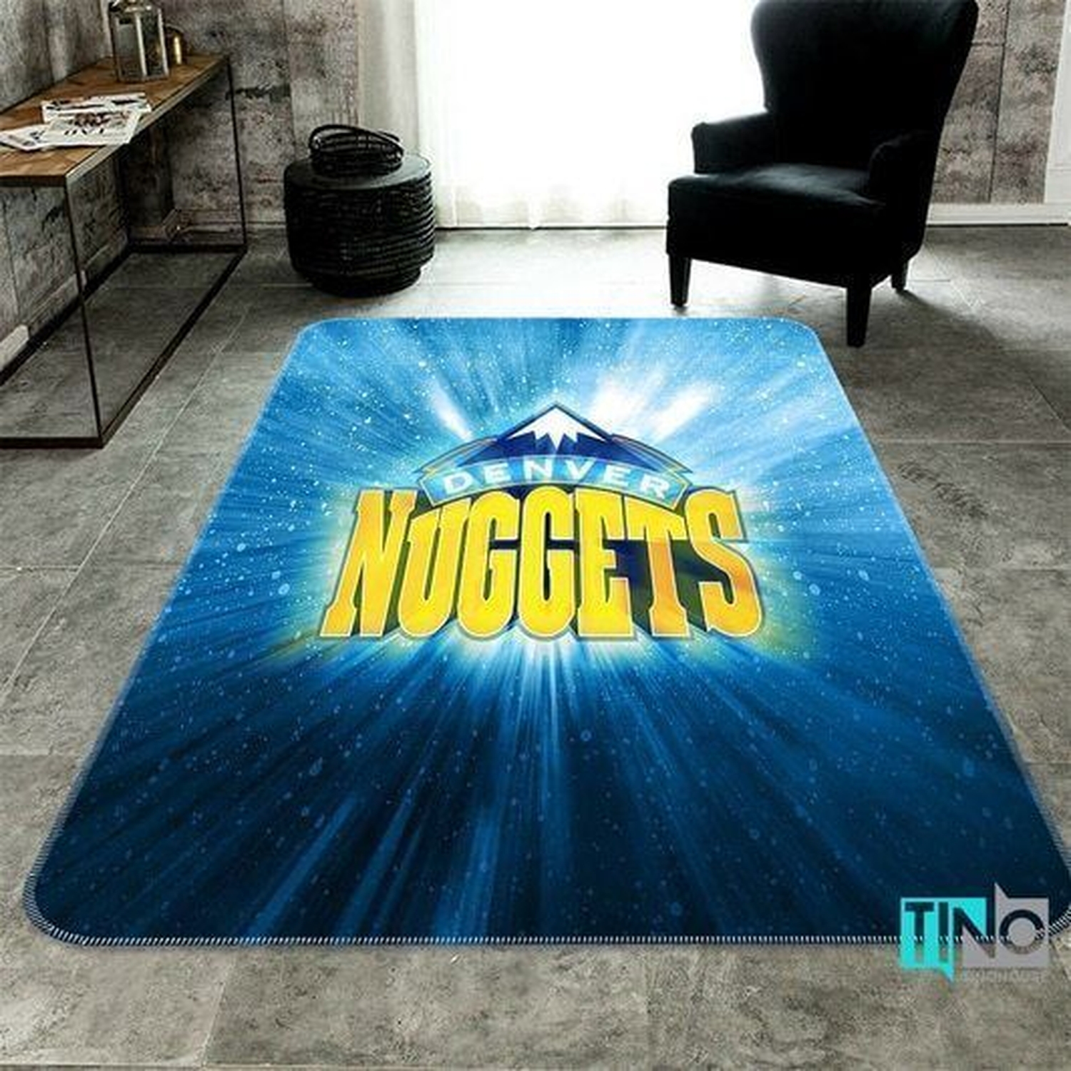 Denver Nuggets Living Room Area Rug - Unique Anime Apparel for Fans