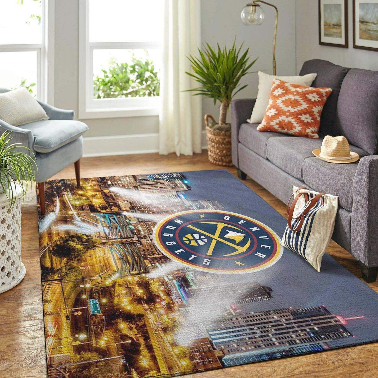 Denver Nuggets Nba Area Limited Edition Rug - Unique Anime Apparel for Fans