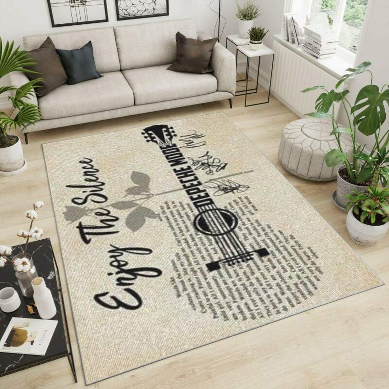 Depeche Mode Area Rug - Unique Anime Apparel for Fans