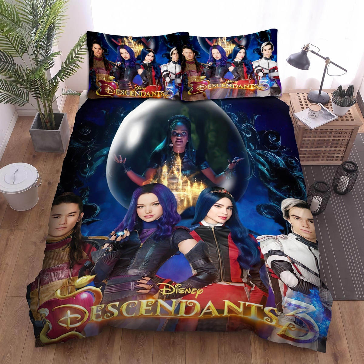 Descendants Bed Sheets Spread Comforter Duvet Cover Bedding Set - Unique Anime Apparel for Fans