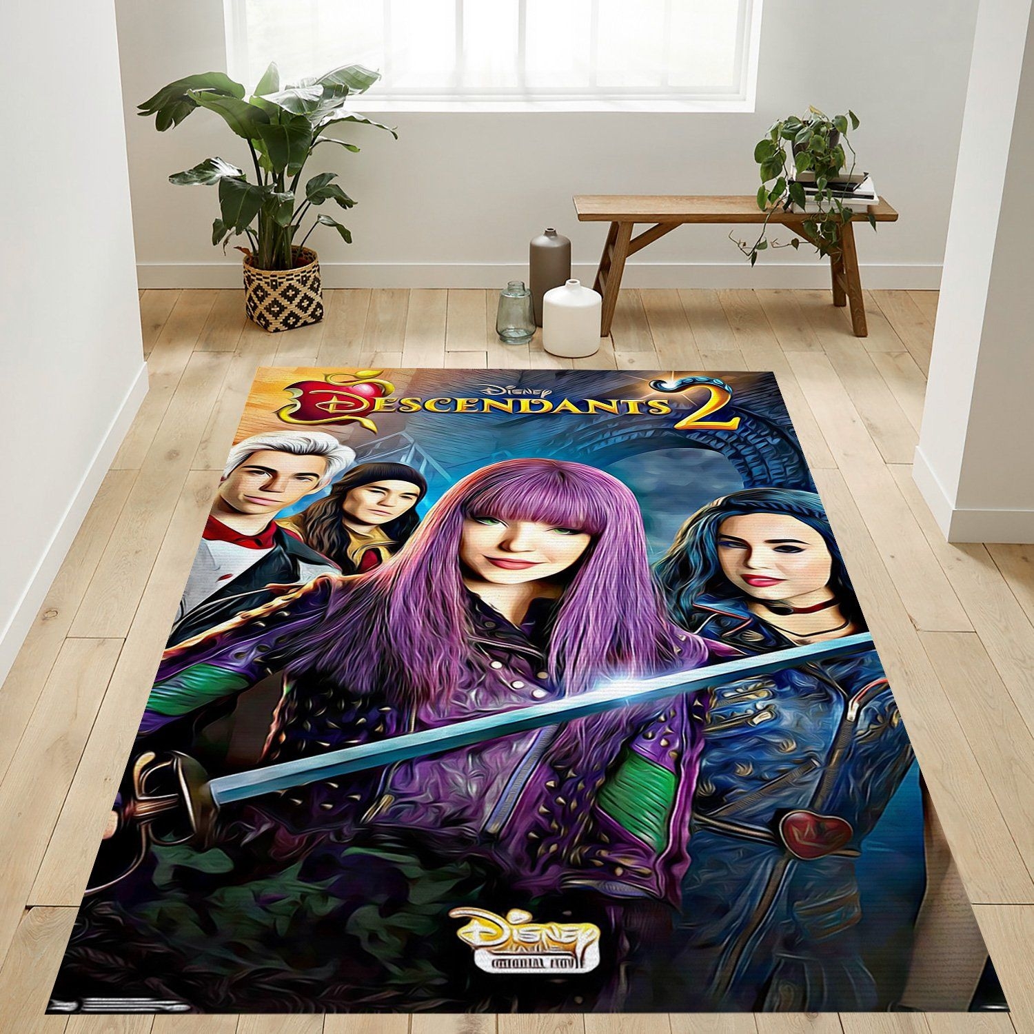 Descendants Mal Rug - Unique Anime Apparel for Fans