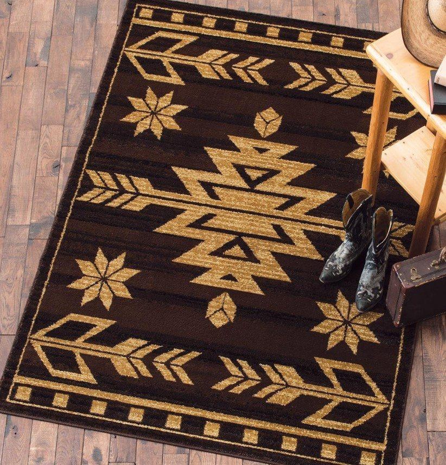 Desert Arrow Brown Limited Edition Rug - Unique Anime Apparel for Fans