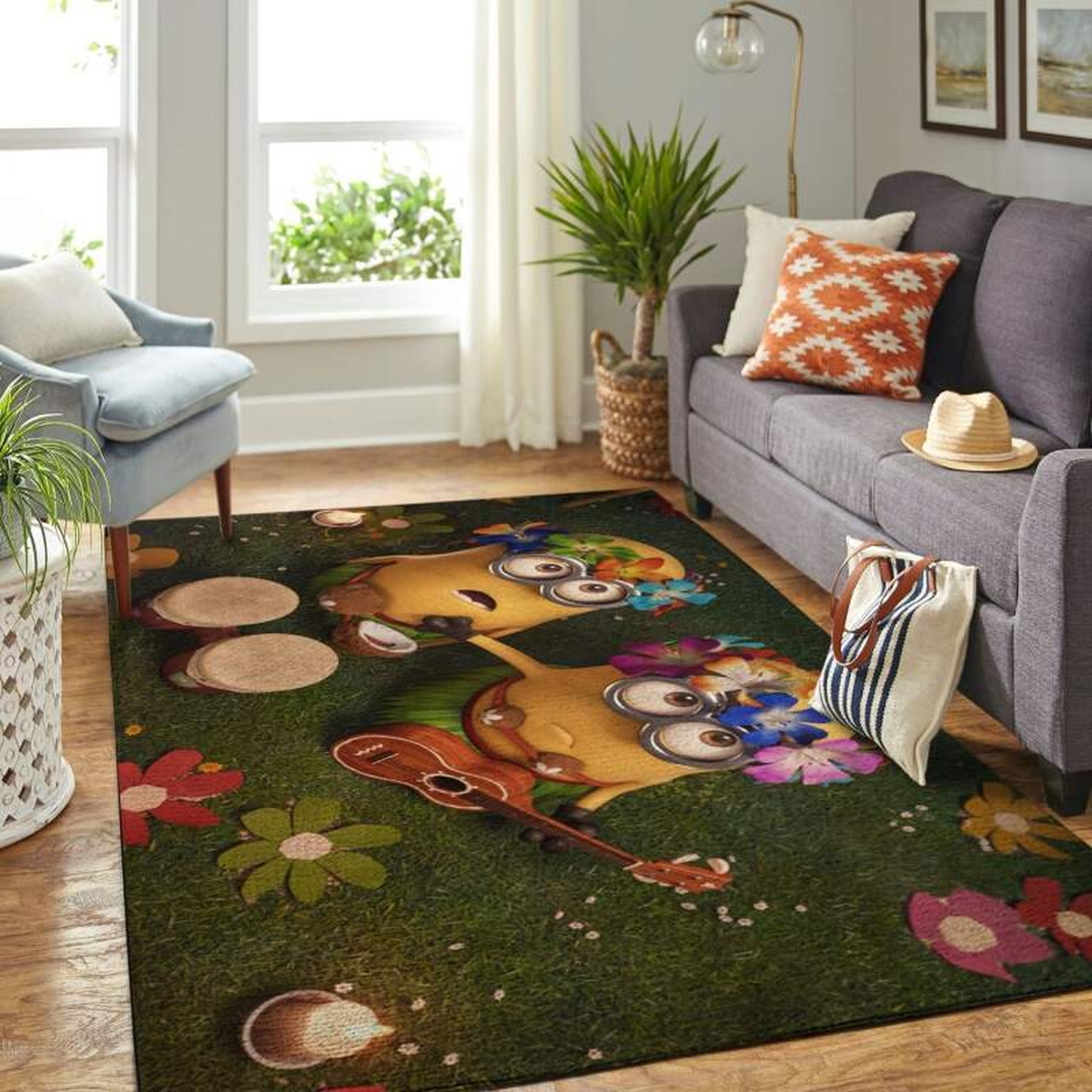 Despicable Me Minion Living Room Area Rug - Unique Anime Apparel for Fans