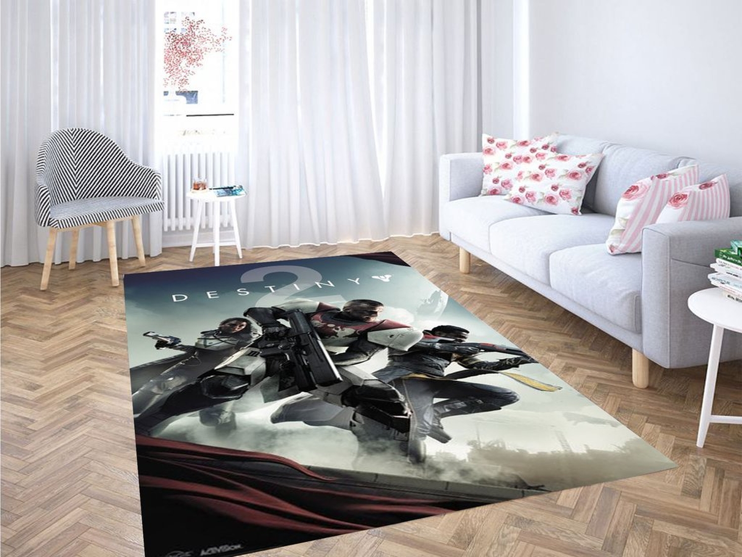 Destiny Cover Living Room Modern Carpet Rug - Unique Anime Apparel for Fans