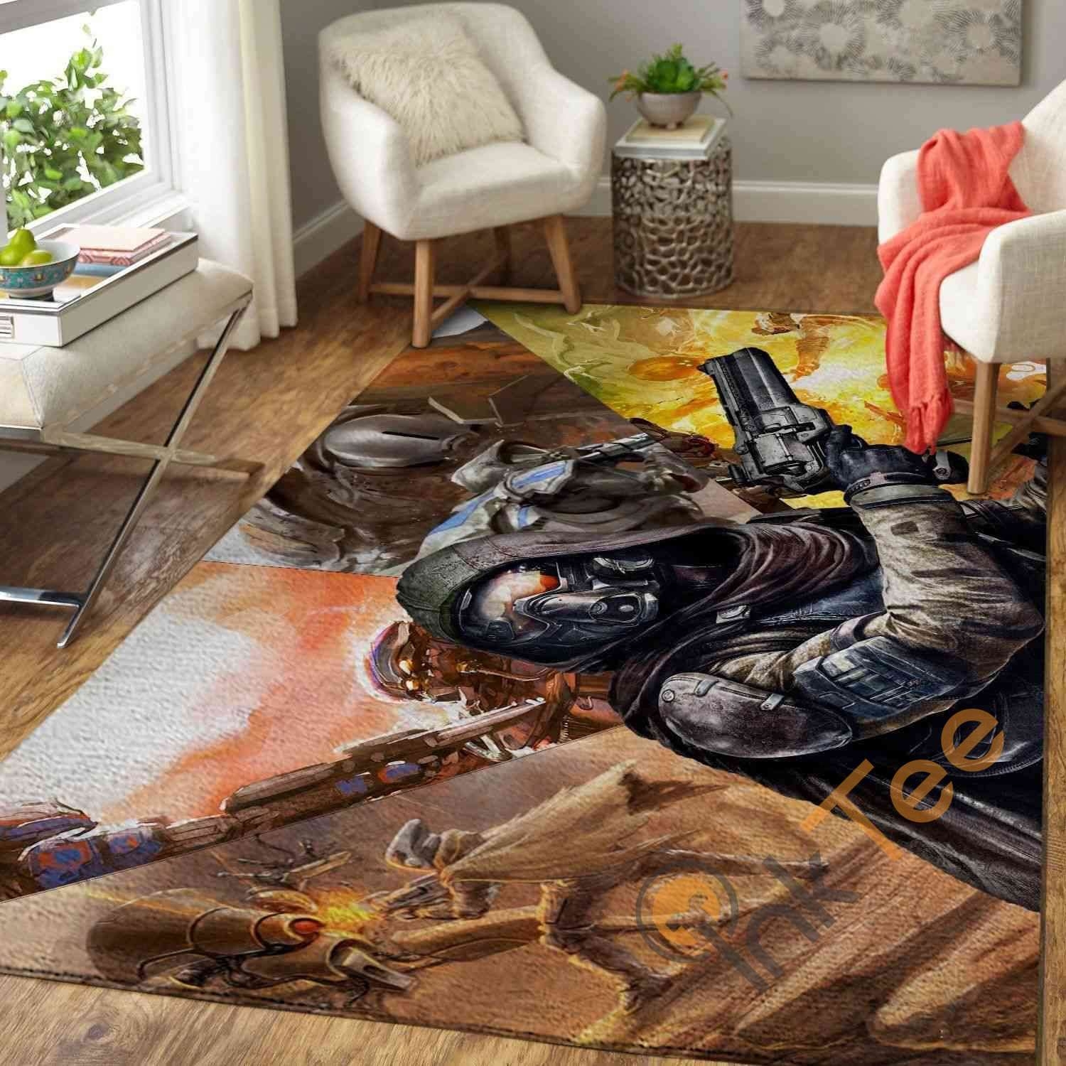 Destiny Hunter Area Rug - Unique Anime Apparel for Fans