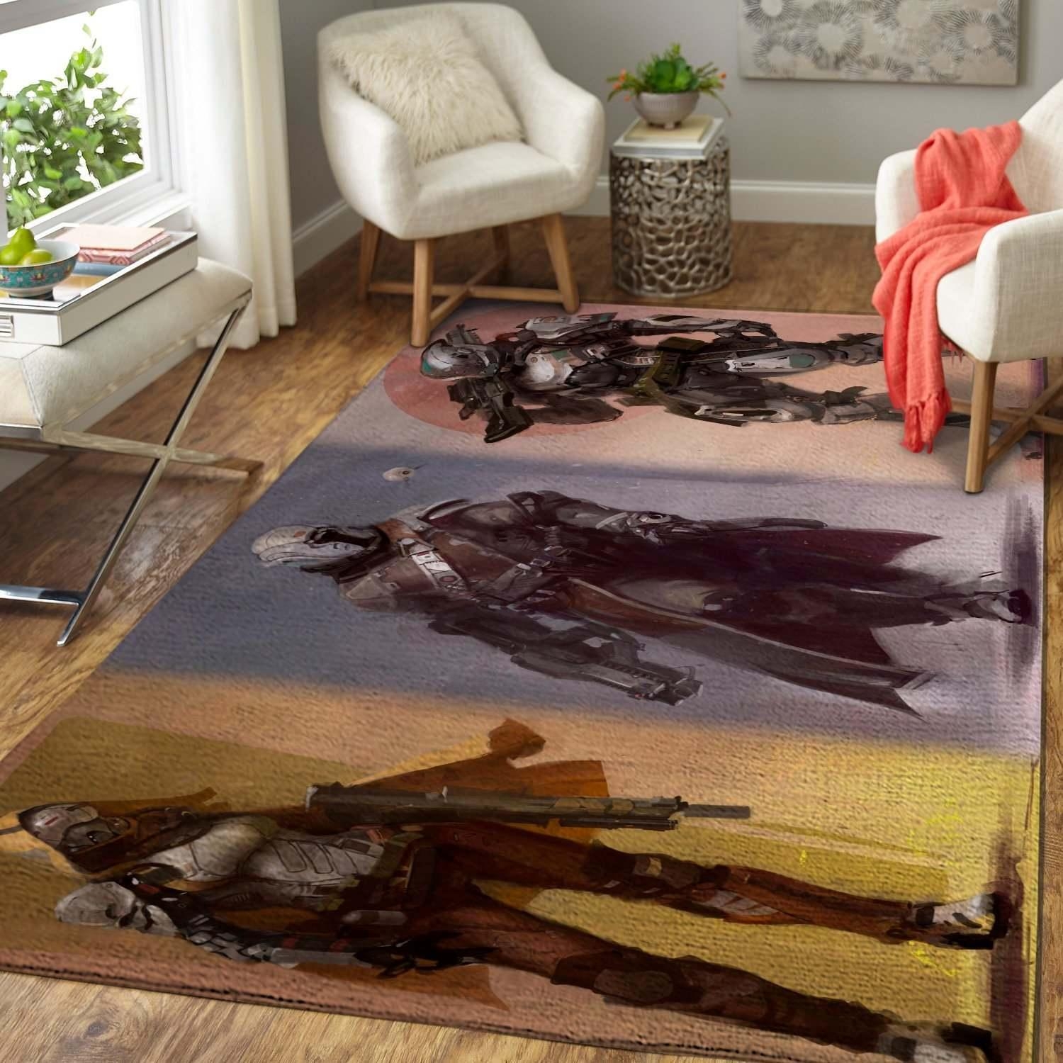 Destiny Hunter Gunslinger Area Rug Style 2 - Unique Anime Apparel for Fans