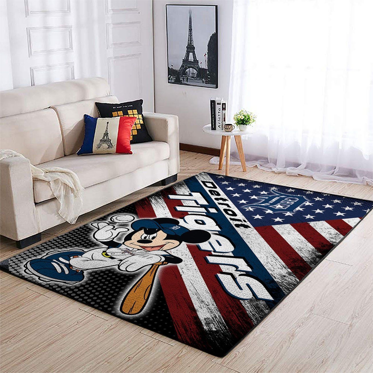 Detroit Tigers Living Room Area Rug - Unique Anime Apparel for Fans