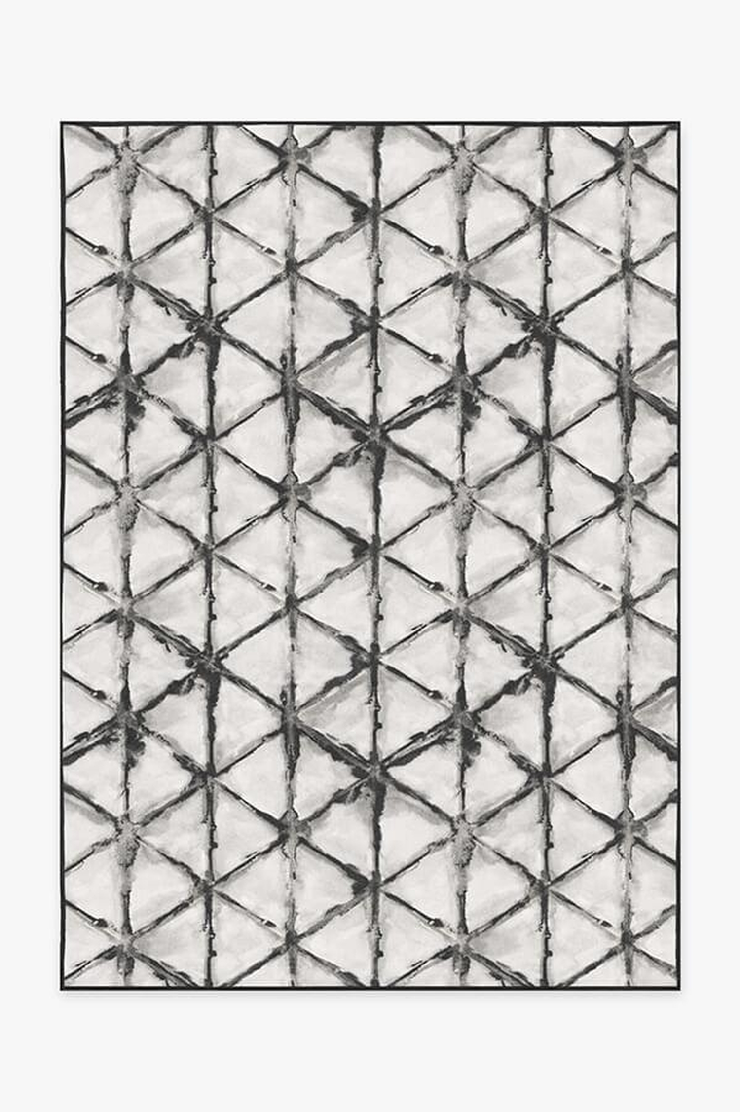 Diamond Shibori Charcoal Limited Edition Rug - Unique Anime Apparel for Fans