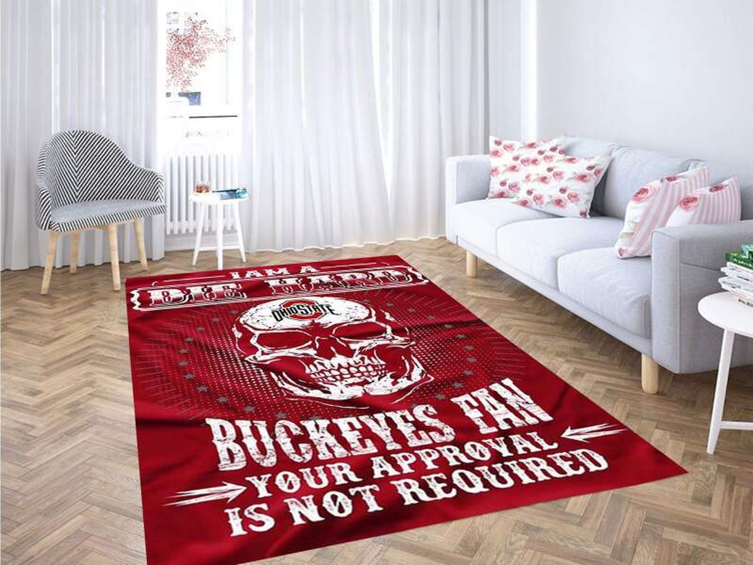 Die Hard Iam Buckeyes Fan Carpet Rug - Unique Anime Apparel for Fans