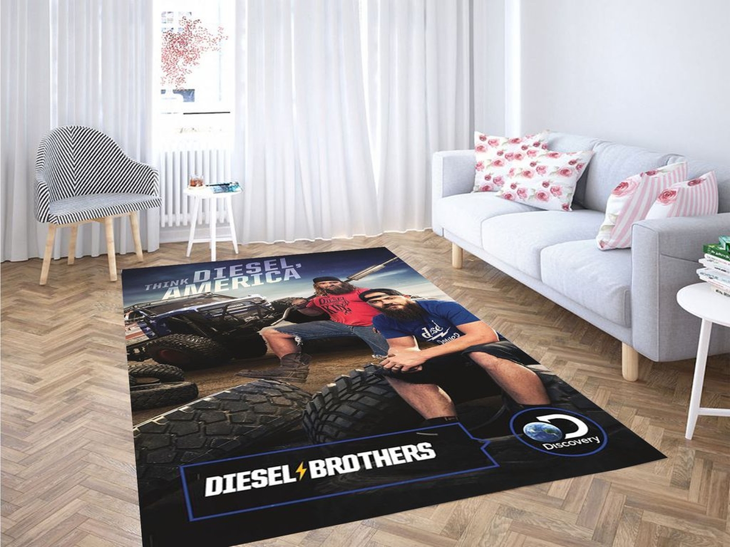 Diesel Brothers Living Room Modern Carpet Rug - Unique Anime Apparel for Fans