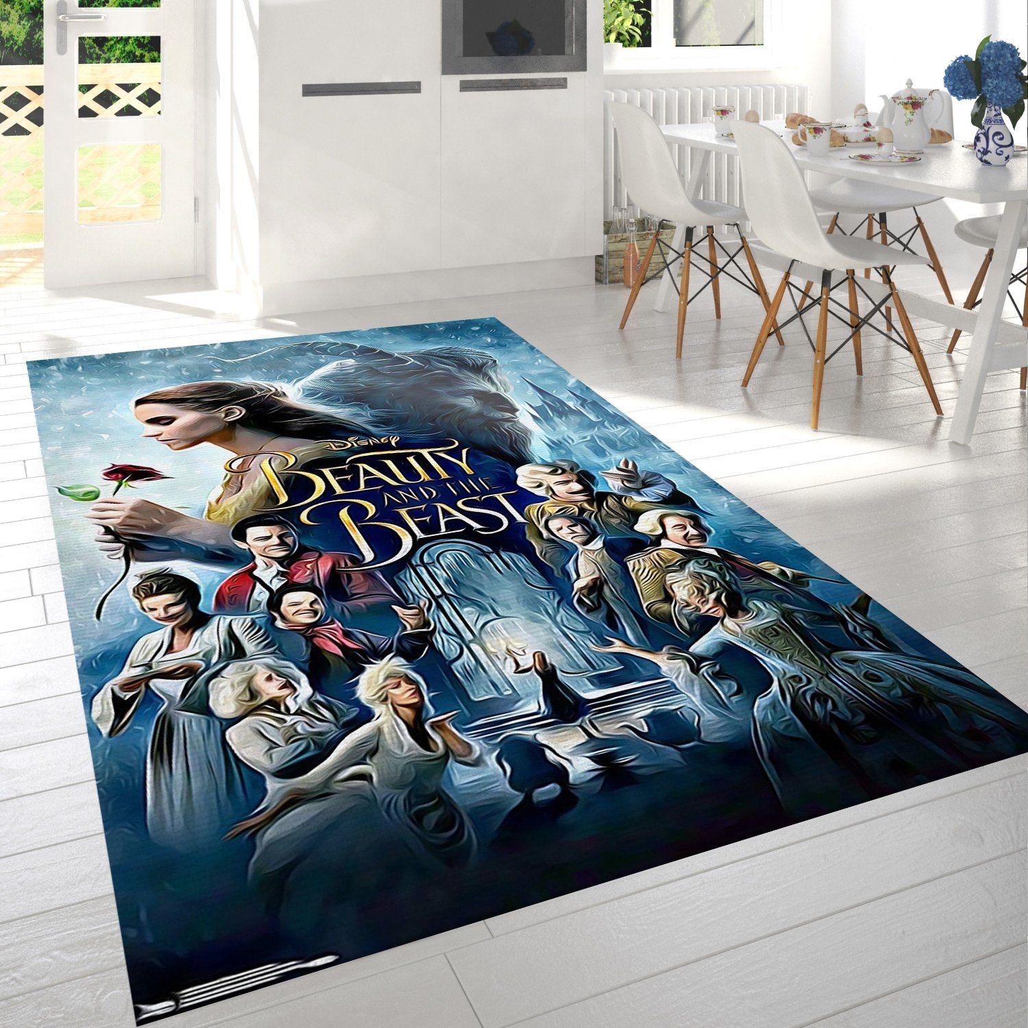 Disney Beauty And The Beast Rug - Unique Anime Apparel for Fans