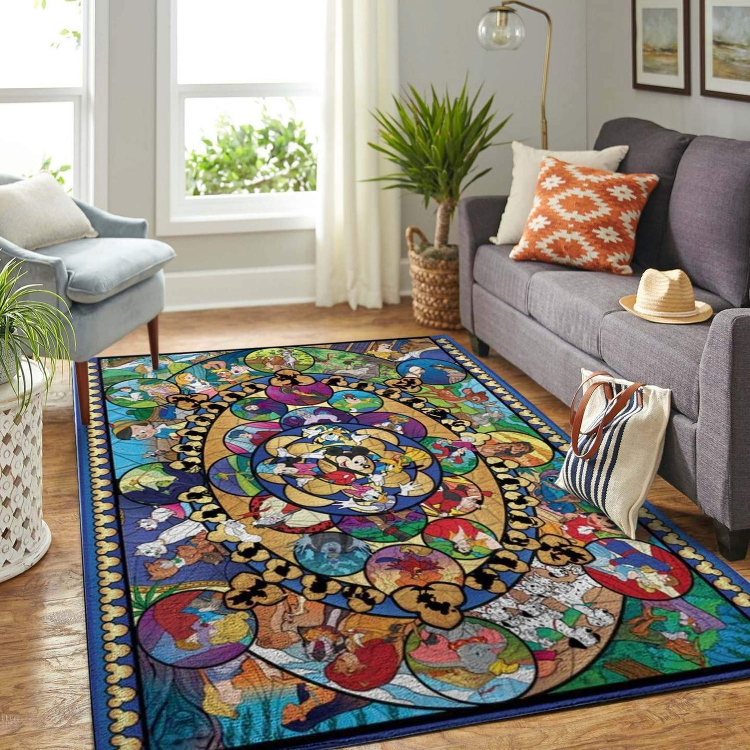 Disney Cartoon Characters Limited Edition Rug - Unique Anime Apparel for Fans