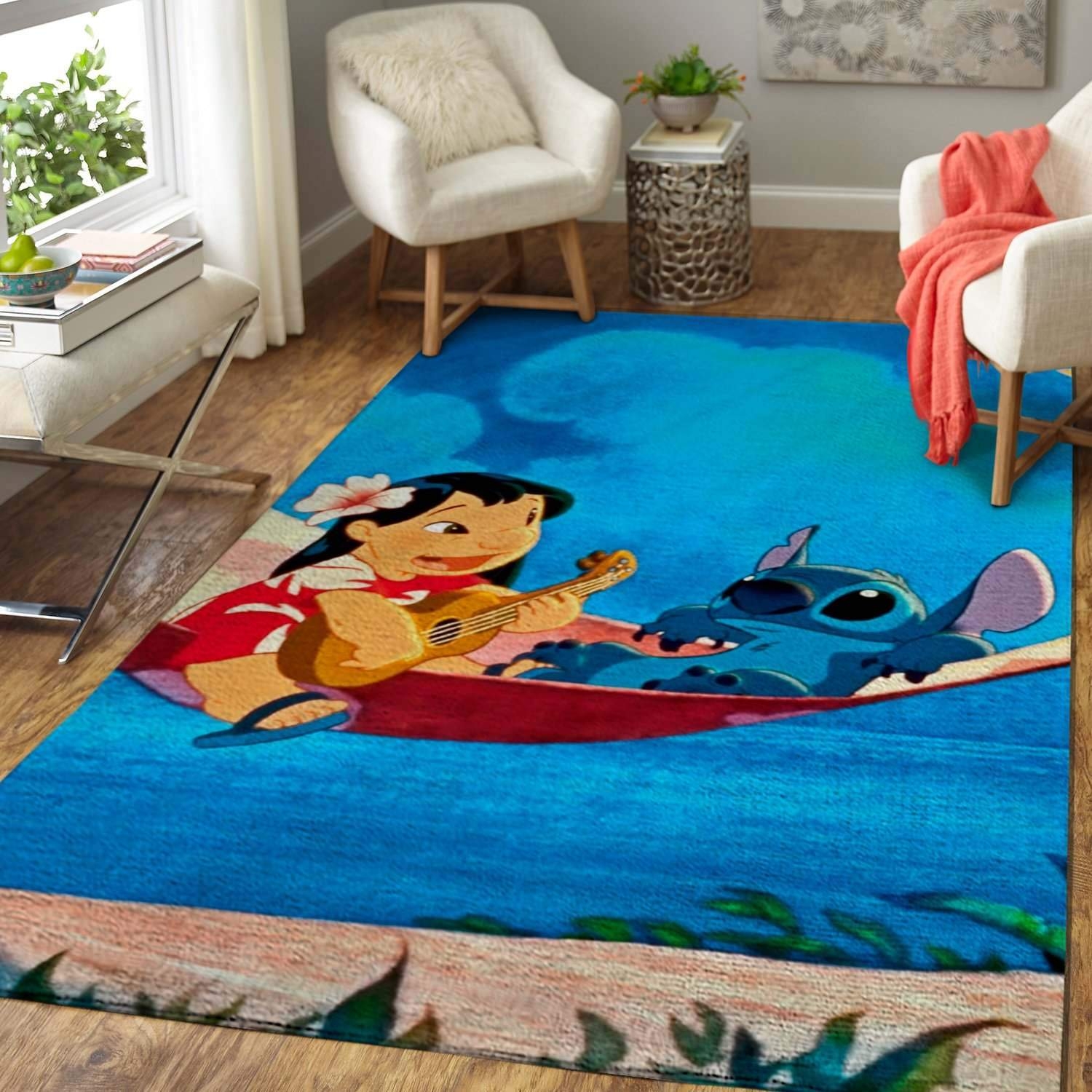 Disney Cartoon Lilo &amp Stitch Area Limited Edition Rug - Unique Anime Apparel for Fans