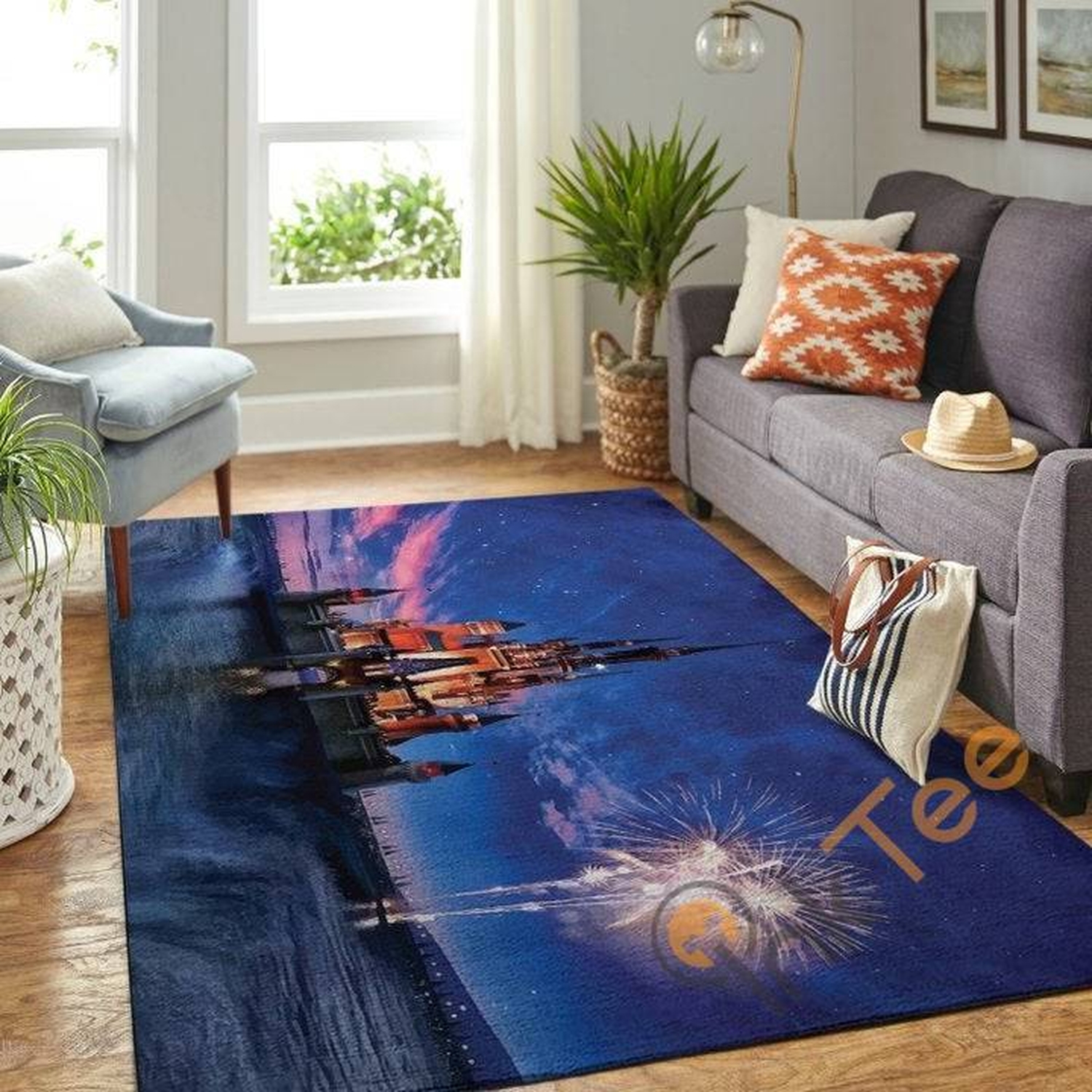 Disney Castle Lover Living Room Movies The Us Decor Floor Rug - Unique Anime Apparel for Fans