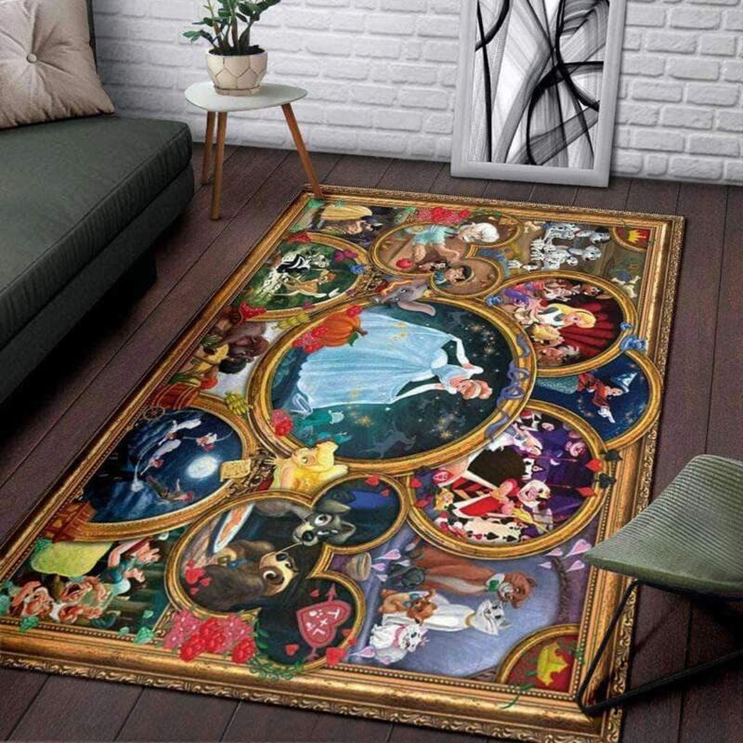 Disney Characters Decorative Floor Rug - Unique Anime Apparel for Fans