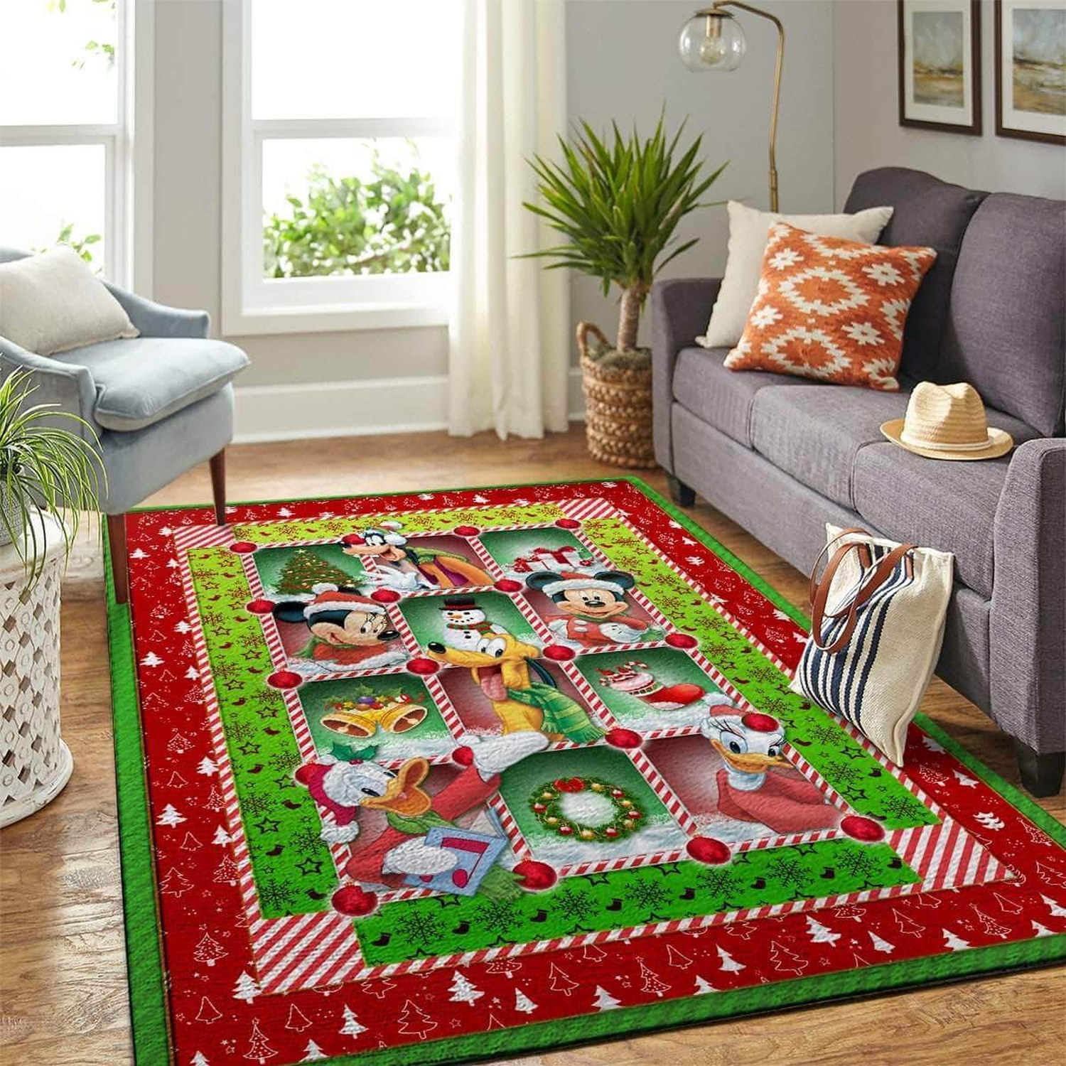 Disney Christmas Area Limited Edition Rug - Unique Anime Apparel for Fans