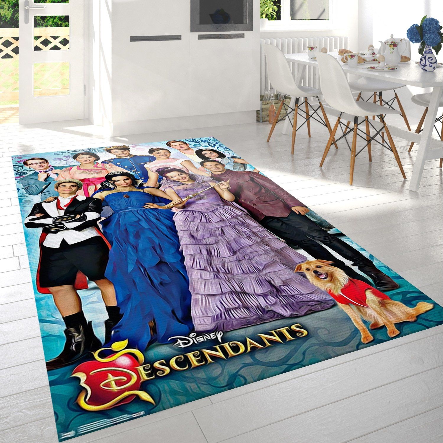 Disney Descendants Group Rug - Unique Anime Apparel for Fans